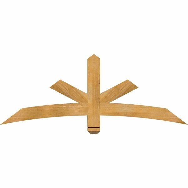 Alberta Rough Sawn Timber Gable Bracket, Western Red Cedar, 60